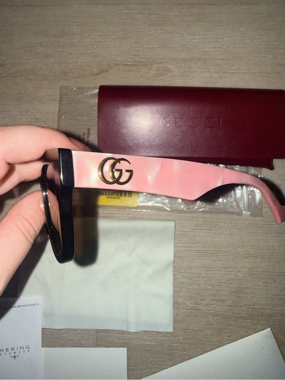 Gucci GG Pink Brown Sunglasses